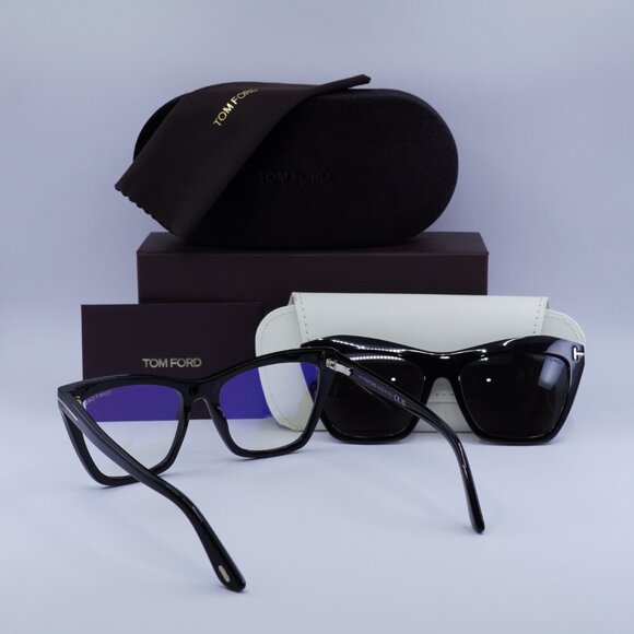 Tom Ford FT5971-B 001 Cat Eye Eyeglasses - Shiny Black 54mm main image 7